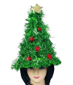 HAAC Weihnachtsmütze Nikolausmütze Nikolaus Weihnachtsbaum mit Baumschmuck Stern