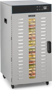 Klarstein Master Jerky 300 Pro Dörrautomat Profi / Gastro ,Mit 20 Etagen ,2000 W ,Kapazität: 3,04 m² ,Thermostat: 40-90 °C ,25 kg Obst / Gemüse ,Gehäuse aus rostfreiem Edelstahl ,Edelstahl Gehäuse