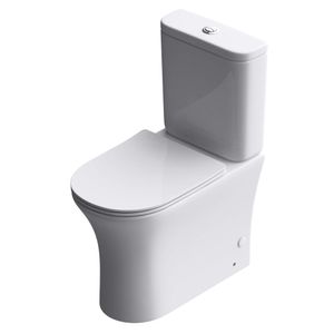 Mai & Mai Stand-WC Toilette Aachen304T Stand Toilette aus Keramik Spülrandloses WC bodenstehenden Toiletten