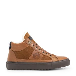 NoGRZ P.daCortona - Damen - Sneaker - Winter-time - Leather - Neutral fitting - Stiefel hoch - Land Technisch - Leder und Nubuk - Cognac - 39
