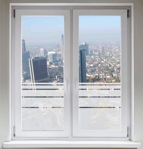 INDIGOS UG Sichtschutzfolie Fensterfolie Glasdekorfolie Dynamische Streifen satiniert blickdicht ORACAL® - 600mm Breite x 500mm Höhe INDIGOS UG Sichtschutzfolie Fensterfolie Glasdekorfolie Dynamische Streifen satiniert blickdicht ORACAL® - 600mm Breite x 500mm Höhe