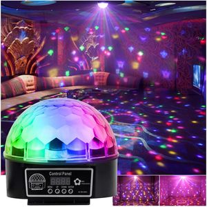 Disco Lichteffekt LED Discokugel DJ R&G Bühnenbeleuchtung Schwarzlicht Remote 