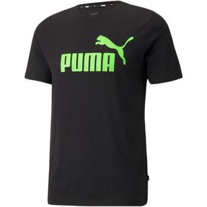 PUMA ESS Logo T-Shirt Herren puma black-green flash M