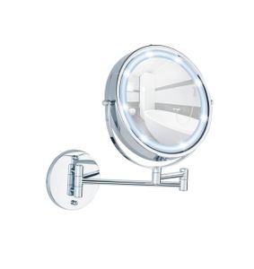 WENKO 3656530100 WENKO Wand-Kosmetikspiegel beleuchtet Lumi silber