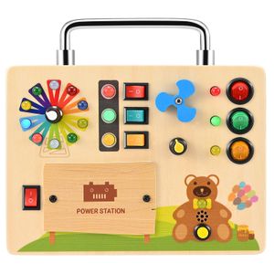 Montessori Busy Board Activity Board , Spielzeug ab 1 Jahr Baby Motorikspielzeug Lernspielzeug für Kleinkinder