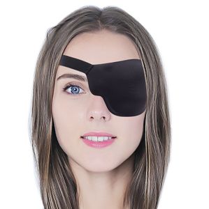 INF Elastische Augenklappe für linkes Auge 3D Schwarz