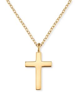 Angelcaller ERN-LILCROSS-G náhrdelník pro ženy a děti křížek zlaté barvy