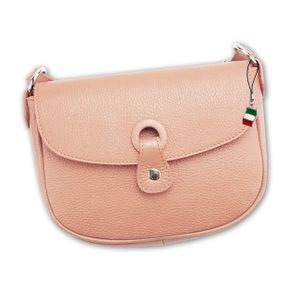 Florence Echtleder Damen Umhängetasche Abendtasche rosa Handtasche OTF122A