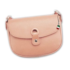 Florence Damen Umhängetasche Abendtasche Echt-Leder rosa Handtasche OTF122A