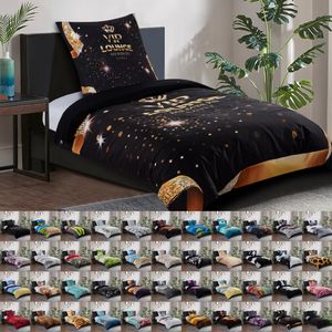 SANILO® Bettwäsche 135x200 cm, 100% feinste Baumwolle, 2-teilig, Bettbezug, Kissenbezug 80x80cm - VIP Lounge