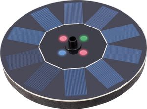LED Solar Springbrunnen Fontäne 16x3cm Kunststoff Schwarz / Bunt LED Solar Springbrunnen Fontäne 16x3cm Kunststoff Schwarz / Bunt
