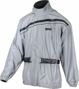 GMS Lux Motorrad Regenjacke, grau, XL