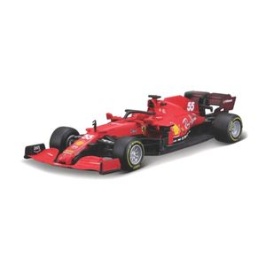 Bburago 36829 Ferrari SF21 "#55 C. Sainz" Formel 1 2021 Maßstab 1:43 Modellauto