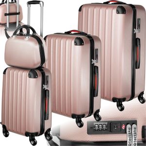 Hartschalenkoffer-Set Pucci 4-teilig, 3 Trolleys und Beauty-Case aus robustem ABS-Kunststoff Hartschalenkoffer-Set Pucci 4-teilig, 3 Trolleys und Beauty-Case aus robustem ABS-Kunststoff