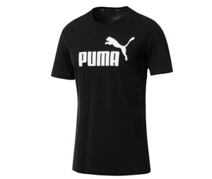PUMA ESS Logo Tee Baumwolle BLACK L