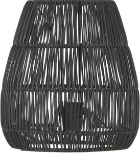 Lampenschirm Rattan für Außen schwarz PR Home Saigon 38cm für Stehleuchte Agnar