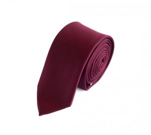 Fabio Farini - einfarbige und elegante Krawatte in 6 cm und 8 cm zur Auswahl, Farbe:Weinrot, Breite:6cm