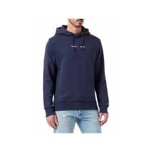 TOMMY JEANS TJM LINEAR LOGO HOODIE Herren Kapuzenpullover, Größe:S, Tommy Jeans Farben:Twilight Navy