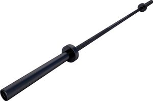 GORILLA SPORTS® Langhantelstange - 220 cm, Olympia 50mm Bohrung, 20 kg Eigengewicht, gerändelte Griffe, Stahl, Keramikbasis, Schwarz - Langhantel-Stange, Langhantel, Hantelstange, Hantel