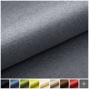 novely® ALPEN Polsterstoff im Wildleder-Look | Möbelstoff Velours Microfaser - Farbe: 99 Graphit