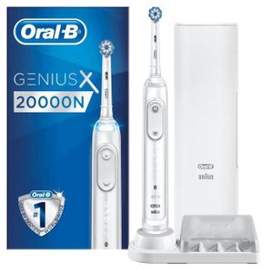 Oral-B Genius X 20000N Fuji White Elektrische Zahnbürste mit Bluetooth