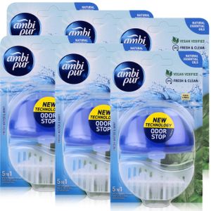 Ambi Pur WC-Frische Fresh Water & Mint 55ml - Lufterfrischer (6er Pack)