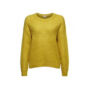 Esprit Women Pullover, Farbe:BRASS YELLOW 4, Größe:M
