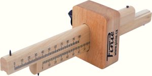 Náterový meter - dvojitý s dvoma zámkami - pracovná dĺžka 170 mm