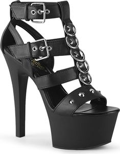 ASPIRE-658 Damen Sandale von Pleaser, Schwarz EU 35, US 5