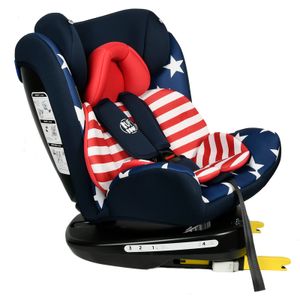 Tweety Captain America Kindersitz mit 360 Grad drehbarem Isofix-System-BUF BOOF 0, 36 kg, schwarze Basis