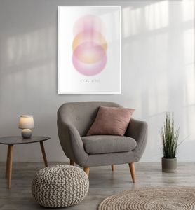 Poster Aura achtsame Auren, groesse_poster:70x100 cm, groesse_rahmen:birke 70x100 cm