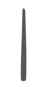 Spitzkerzen durchgefärbt Grau 400 x Ø 25 mm, 6 Stück