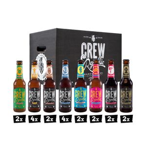 CREW REPUBLIC® Craft Bier Mix Probierset | Ideales Geschenk für Männer und Bierliebhaber