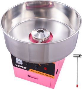 VEVOR Kommerzielle Zuckerwattemaschine  Zuckerwattegerät 1000W Party Rosa 6/min