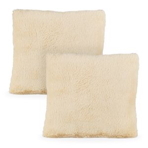 2 relaxdays Kissen beige 40,0 x 35,0 cm