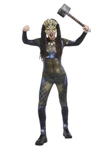 Damen Kostüm Predator Alien Body Halloween Karneval Fasching Gr. S