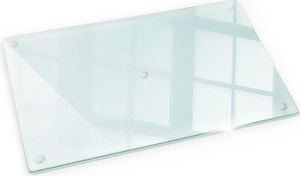 Deska szklana kuchenna, do krojenia – transparentna – przezroczysta – bezbarwna – 30x52 cm – Szkło hartowane