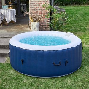 Crenex Whirlpool Spa Pool Außenwhirlpool Outdoor Badewanne aufblasbar 180cm Rund Balu