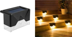INF 4er-Pack Solar-Terrassenleuchten, HJ-069 Treppenstufenleuchten