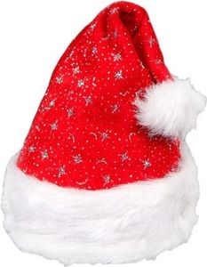 Weihnachtsmützen Nikolausmützen kuschelweich , Weihnachtsmütze wählen:wm-01 rot