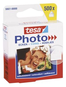 tesa Photo Ecken Transparent 17 mm x  19 mm Inhalt 500 Stück