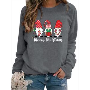 Weihnachtskleid Damen Sweatshirt Rundhalsausschnitt Langarm Weihnachtskleid Casual Weihnachten Sweatshirt Top,M