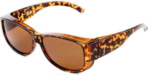 Polarisierte Überzieh Sonnenbrille Überziehbrille Überbrille Fit Over BM5026 farbe Animal