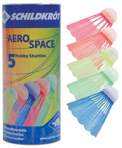 SK Badminton Ball AERO SPACE, 5er Dose, farbig gemischt