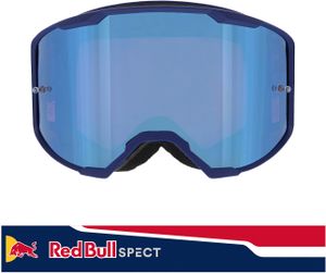 Red Bull SPECT Eyewear Strive 008 Motocross Brille (Blue,One Size)