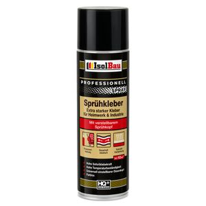 Isolbau Sprühkleber - Extra starker Kleber für Heimwerk & Industrie - Klebe-Spray für Schaumstoff, Holz, Stoff, Leder, Filz uvm - 500 ml