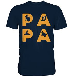 Handwerker Papa Werkstatt Vater Schrauber Vatertag T-Shirt – Navy / XL