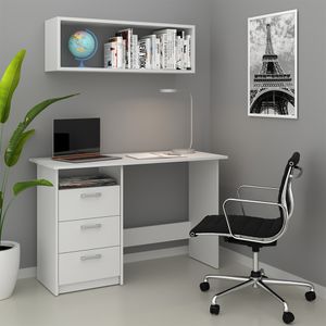 Livinity® Schreibtisch Meiko, 120 x 50 cm, Weiß