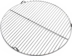 Edelstahl Grillrost rund 44,5 cm rostfrei für Holzkohlegrill, Gasgrill, Schwenkgrill