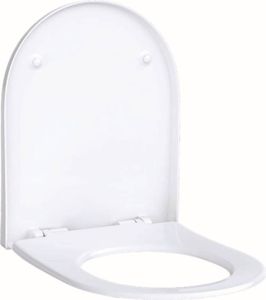 Geberit Acanto WC-Sitz mit Absenkautomat Quick Release, antibakteriell, weiß